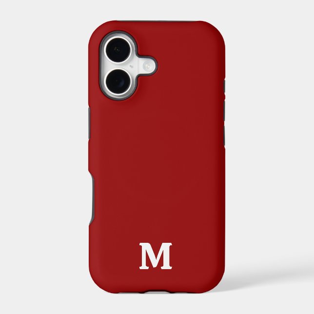 Dark Candy Apple Red Solid Colour  (Back)