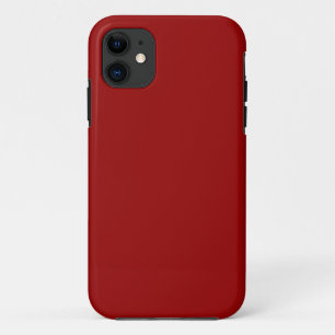 Dark Candy Apple Red Solid Colour  iPhone 11 Case