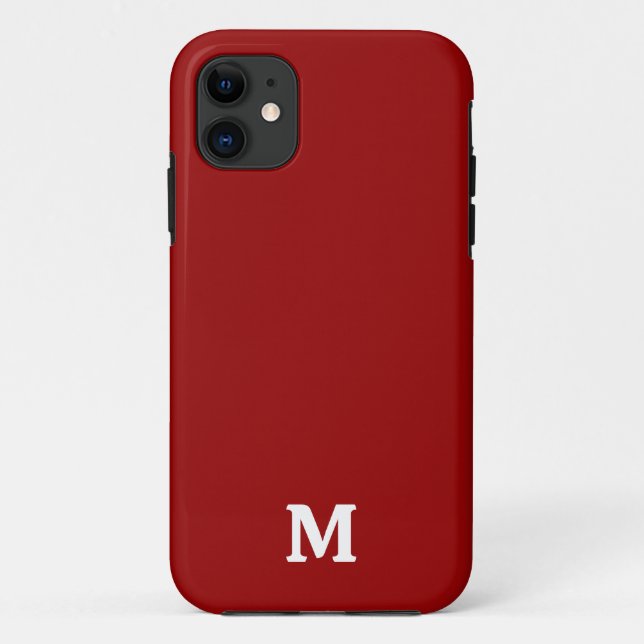 Dark Candy Apple Red Solid Colour  Case-Mate iPhone Case (Back)