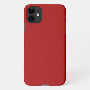 Dark Candy Apple Red Solid Colour iPhone 11 Case