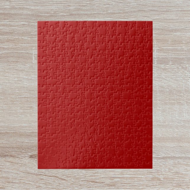 Dark Candy Apple Red Solid Colour Jigsaw Puzzle (Creator Uploaded)