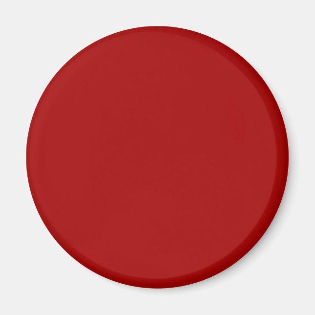 Dark Candy Apple Red Solid Colour Magnet (Front)