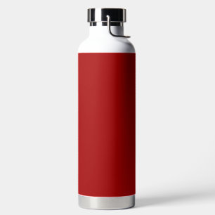 Dark Candy Apple Red Solid Colour Water Bottle