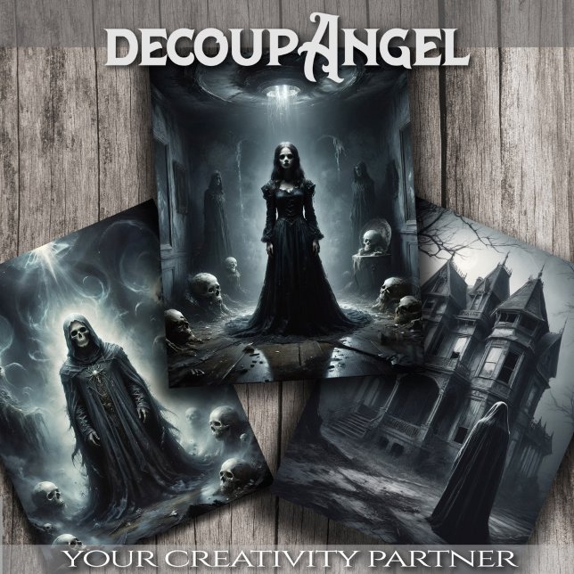 Dark Castle Entities - Decoupage - Wrapping Paper Sheet (Creator Uploaded)