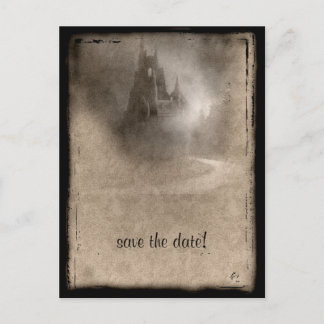 Dark Castle Gothic Wedding Shower Invitation
