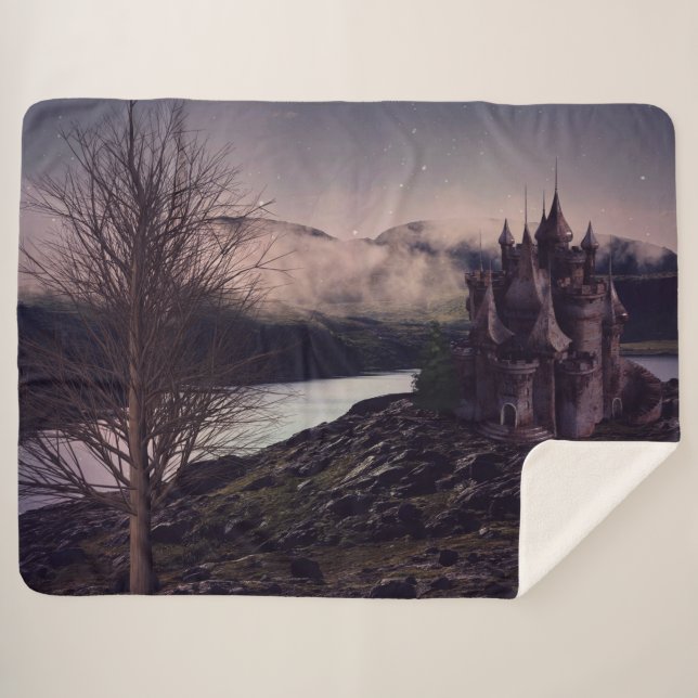 DARK CASTLE SHERPA BLANKET (Front (Horizontal))