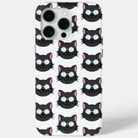 Dark Cat Black Cat Grey Cat Wearing Glasses