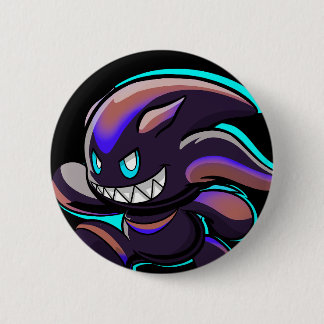 Dark Chao - Running - Swimming Variant Custom Art 6 Cm Round Badge