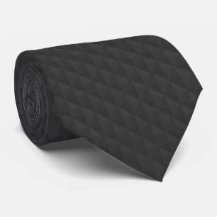 Dark Charcoal Grey Pattern Tie