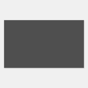 Dark Charcoal Rectangular Sticker