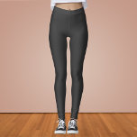 Dark Charcoal Solid Colour Leggings<br><div class="desc">Dark Charcoal Solid Colour</div>