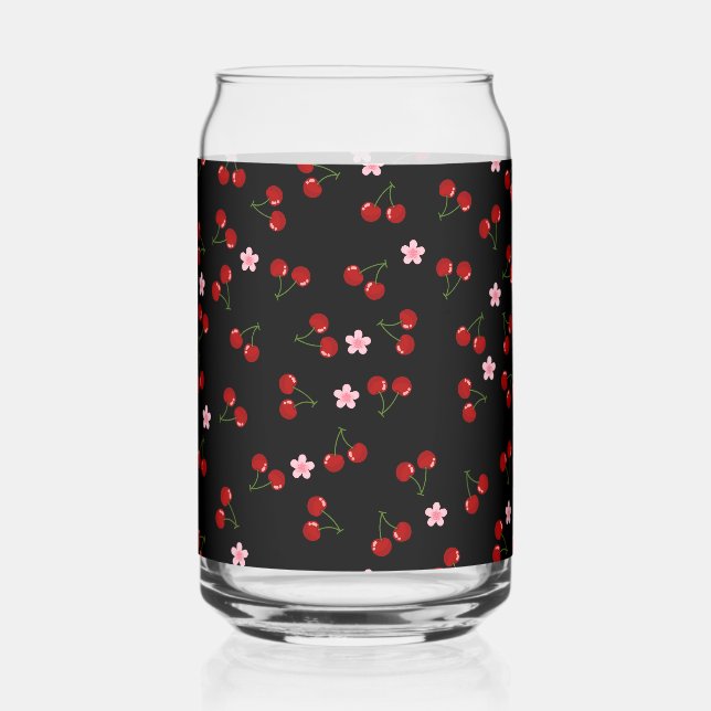 Dark Cherries Can Glass (Front)