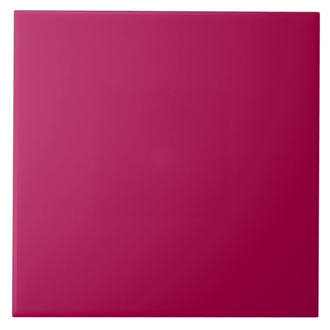 Dark Cherry Red Ceramic Tile. Tile (Front)