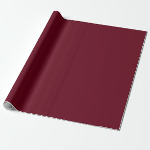 Dark Cherry Red Wrapping Paper