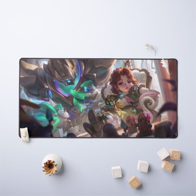 Dark Child Gaming Desk Mat | Customisable Deskmat (Kids Table)