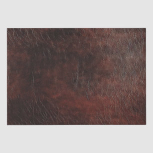 Dark Chocolate Brown Leather  Tissue Paper
