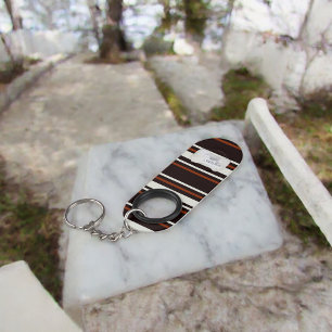 Dark Chocolate Brown Stripes