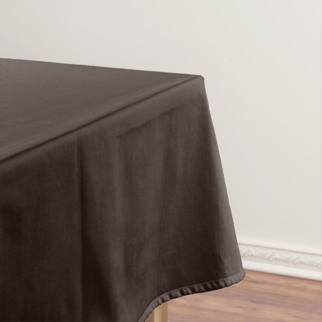 Dark Chocolate Brown Tablecloth (In Situ)