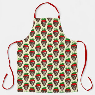 Dark Chocolate Covered Strawberry Dipped Fruit Apron