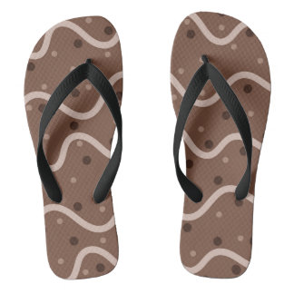 Dark Chocolate Drizzle and Sprinkles Pattern Thongs