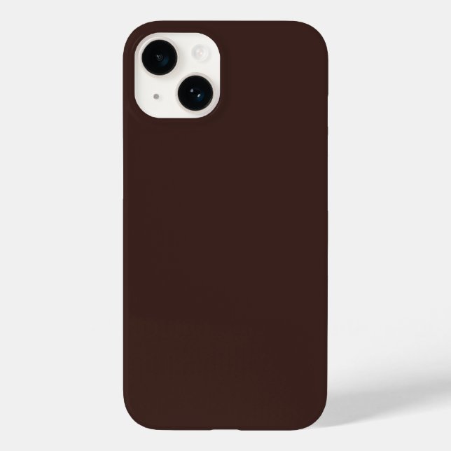 Dark chocolate hex code 3D241F Case-Mate iPhone Case (Back)