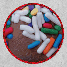 Dark Chocolate Ice Cream with Rainbow Sprinkles