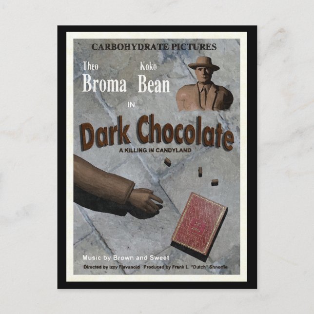 Dark Chocolate Movie Postcard (Front)