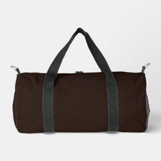 Dark Chocolate, solid dark brown  Duffle Bag