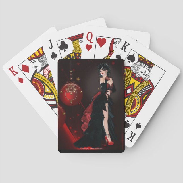 Dark Christmas Playing Cards (Back)