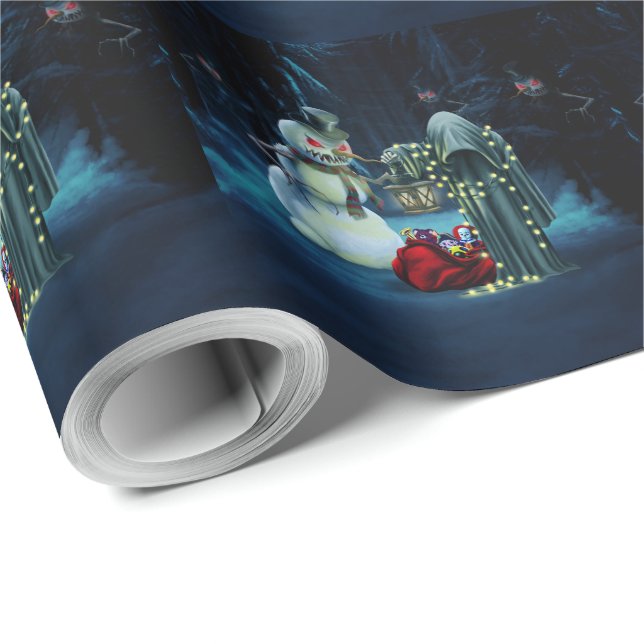 Dark christmas time wrapping paper (Roll Corner)