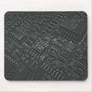 Dark Circuitry Mouse Pad