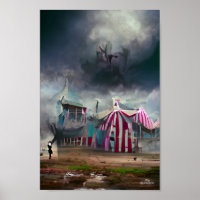 DARK CIRCUS fantasy art illustration poster