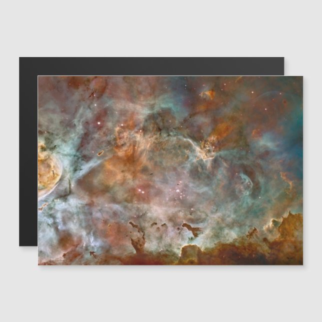 Dark Clouds of Carina Nebula Hubble Space (Front/Back)