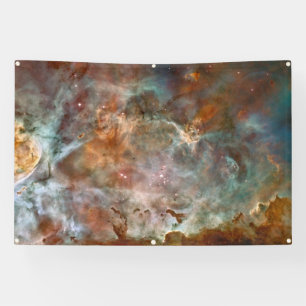 Dark Clouds of Carina Nebula Hubble Space Banner