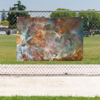 Dark Clouds of Carina Nebula Hubble Space Banner