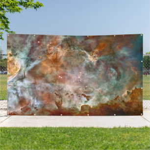 Dark Clouds of Carina Nebula Hubble Space Banner