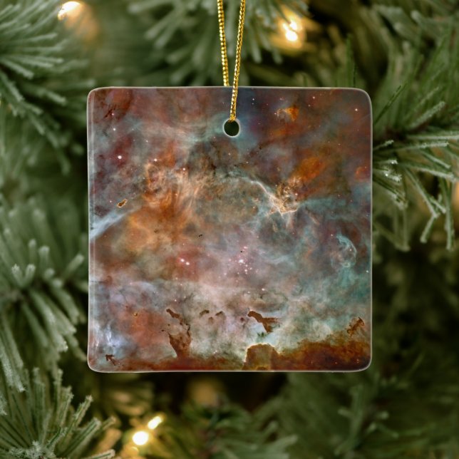 Dark Clouds of Carina Nebula Hubble Space Ceramic Ornament (Tree)