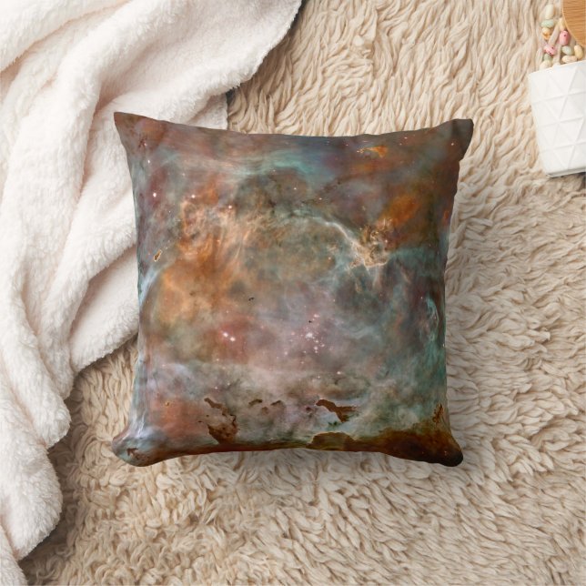 Dark Clouds of Carina Nebula Hubble Space Cushion (Blanket)