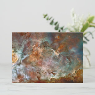 Dark Clouds of Carina Nebula Hubble Space Holiday Card