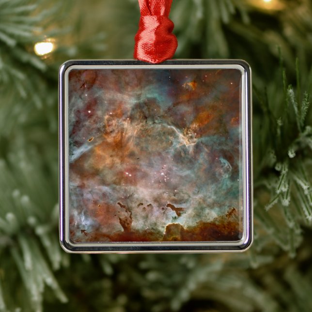 Dark Clouds of Carina Nebula Hubble Space Metal Ornament (Tree)