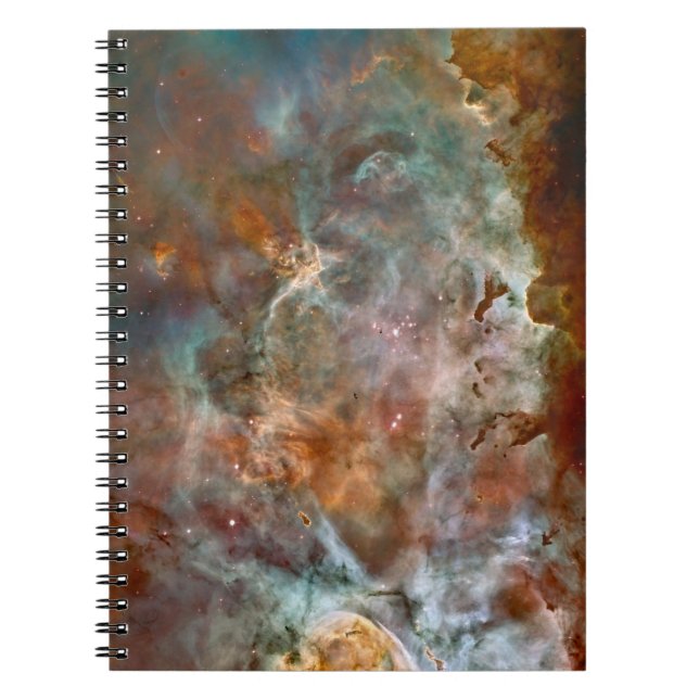 Dark Clouds of Carina Nebula Hubble Space Notebook (Front)