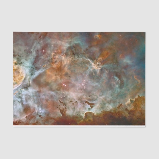 Dark Clouds of Carina Nebula Hubble Space Tissue Paper (Front)