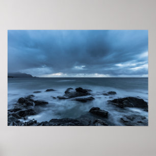 Dark Coastal Landscape Poster