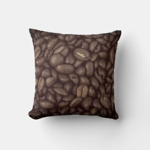 Dark Coffee Beans Cushion