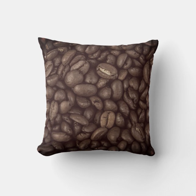 Dark Coffee Beans Cushion (Front)