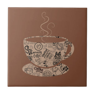 Dark Coffee Ceramic Tile