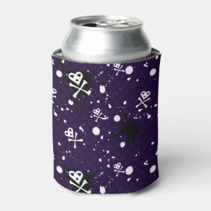 Dark Colour Emo Pattern With Paint Can Cooler