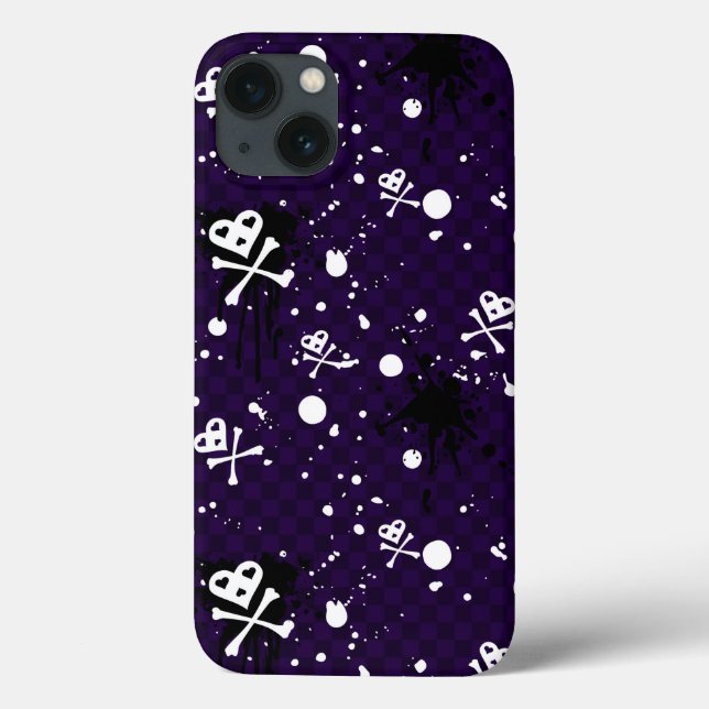 Dark Colour Emo Pattern With Paint Case-Mate iPhone Case (Back)
