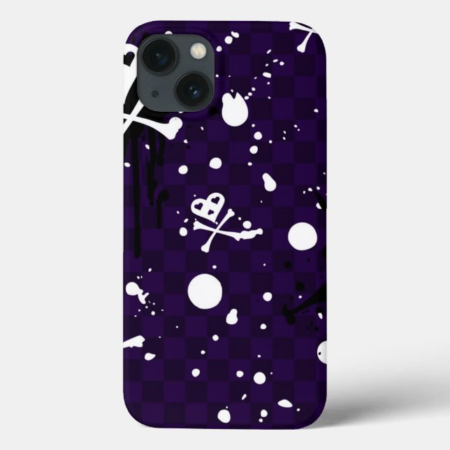 Dark Colour Emo Pattern With Paint Case-Mate iPhone Case (Back)