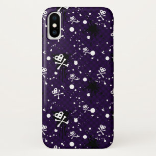 Dark Colour Emo Pattern With Paint iPhone X Case